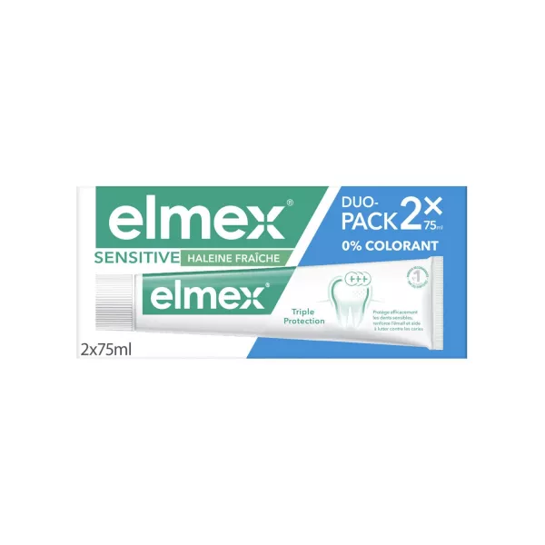 Pasta de dientes sensitive nettoyage Frescura 2x75ml - ELMEX - imagen 1