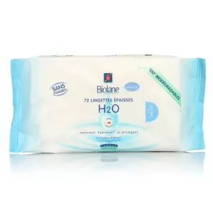 Toallitas gruesas H2O x72 — Biolane - imagen 1