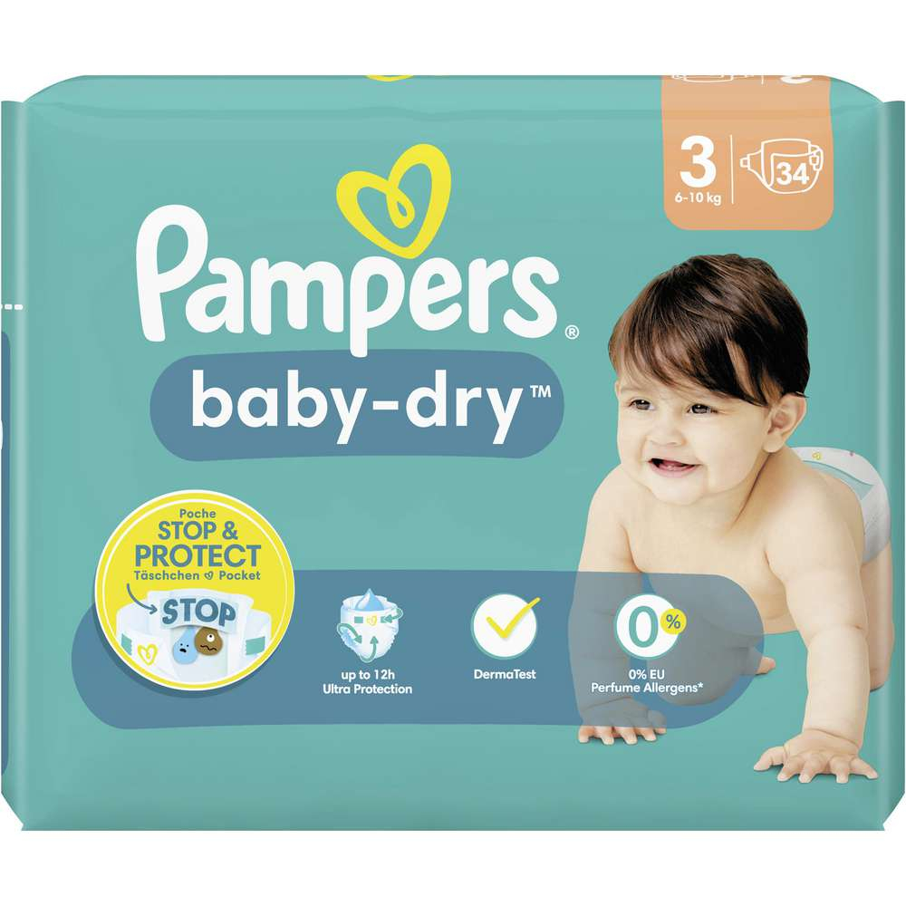 Panales Baby-Dry T3 (6-10kg) — Pampers - imagen 1