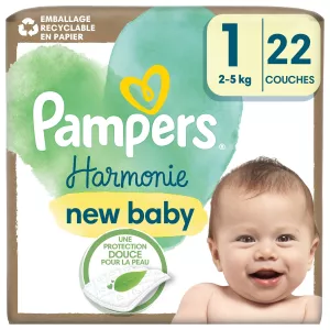 Panales Harmonie Recien Nacido T1 (2-5 Kg) X22 — Pampers - imagen 1