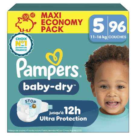 Pampers Baby Dry Maxi T5 X96 - imagen 1